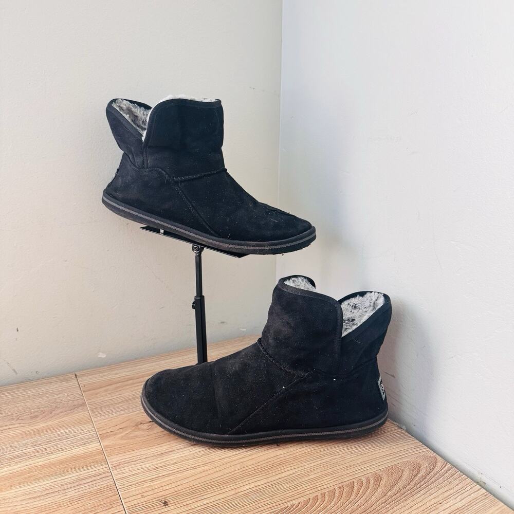 Skechers Cozy Campfire - Bunny Cuddles ankle boots Black Suede Women’s 8.5